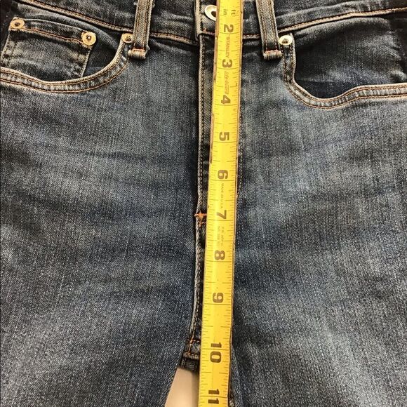 Rag & Bone Blue Side Stripe Skinny Jeans In Indigo Tux Good Condition Size 25 - Picture 11 of 12